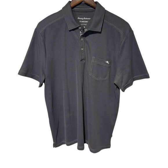 Tommy Bahama IslandZone Polo Gray Size Medium - Picture 1 of 7